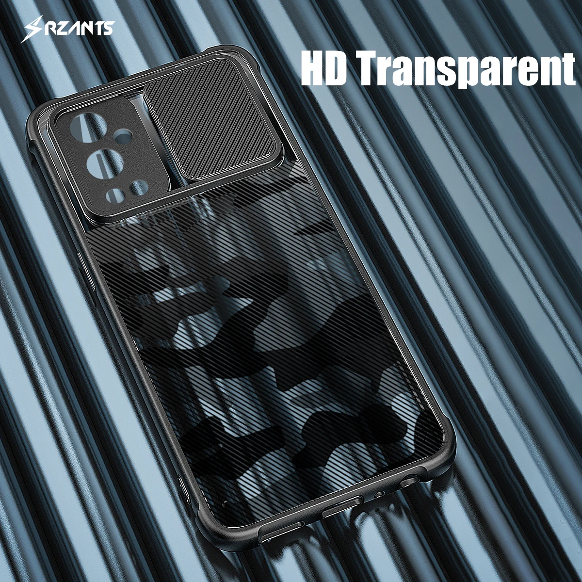 

Rzants For Oneplus 9 Oneplus 9 Pro Case Hard [Camouflage Lens] Lens Protection Slim Crystal Clear Cover