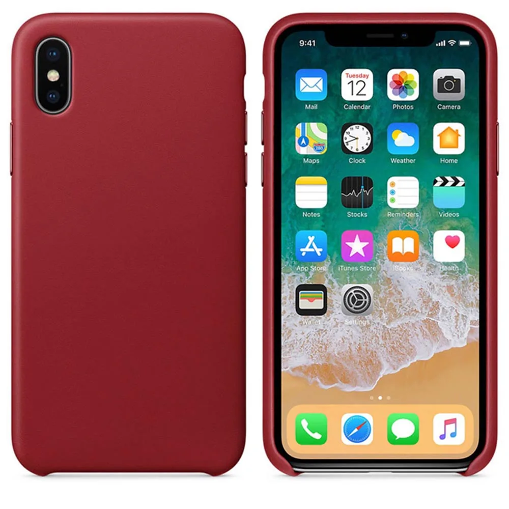 1:1 Официальный чехол из натуральной кожи для iPhone 7 8 Plus X XS XR XS MAX 11 pro max, чехол из натуральной кожи с розничной упаковкой