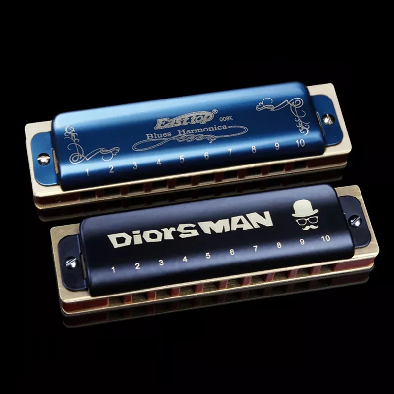 Easttop Diatonic губная гармоника 10 отверстий Губная гармошка рот органный музыкальный инструмент Ключ C Музыкальные инструменты Восточный Топ T008K T008L