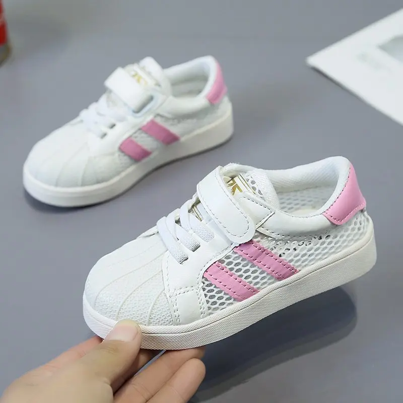 

Children's Sneakers Shoes 2020 Fashion Children's Flat Shoes Baby Kids Girls Shoes Stretch Breathable Mesh Sports Running Shoes
