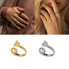 Ретро открытие кольцо змея 925 пробы серебряные Роскошные ювелирные украшения Регулируемые кольца для Для женщин кольца Anillos Bijoux (украшения своими руками) Joyero