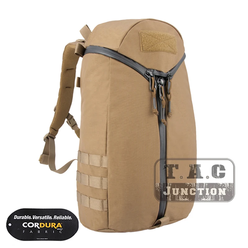 

Tactical Y Shape Zipper Backpack With Loop Patch Pannel Emerson Quick Open Utility Bag EDC Shoulder Bag Coyote Brown