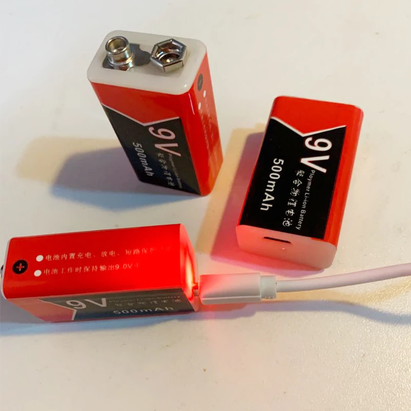 GTF 2 шт. 9 в 500 мАч USB зарядка Lipo батарея Micro перезаряжаемая литий полимерная для
