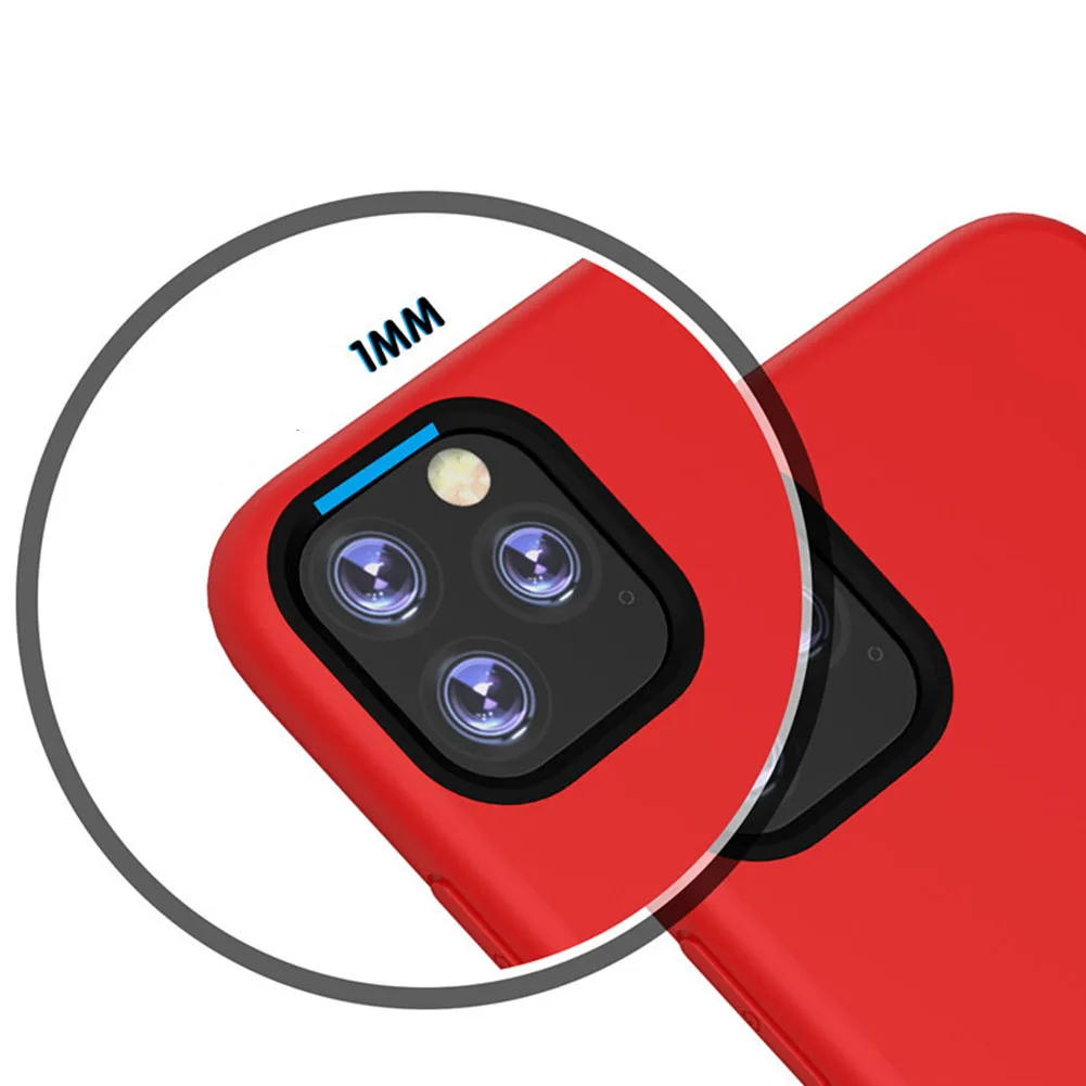 Жидкий силиконовый чехол для iPhone 11 Pro MAX X XR XS карамельный цвет тонкий мягкий
