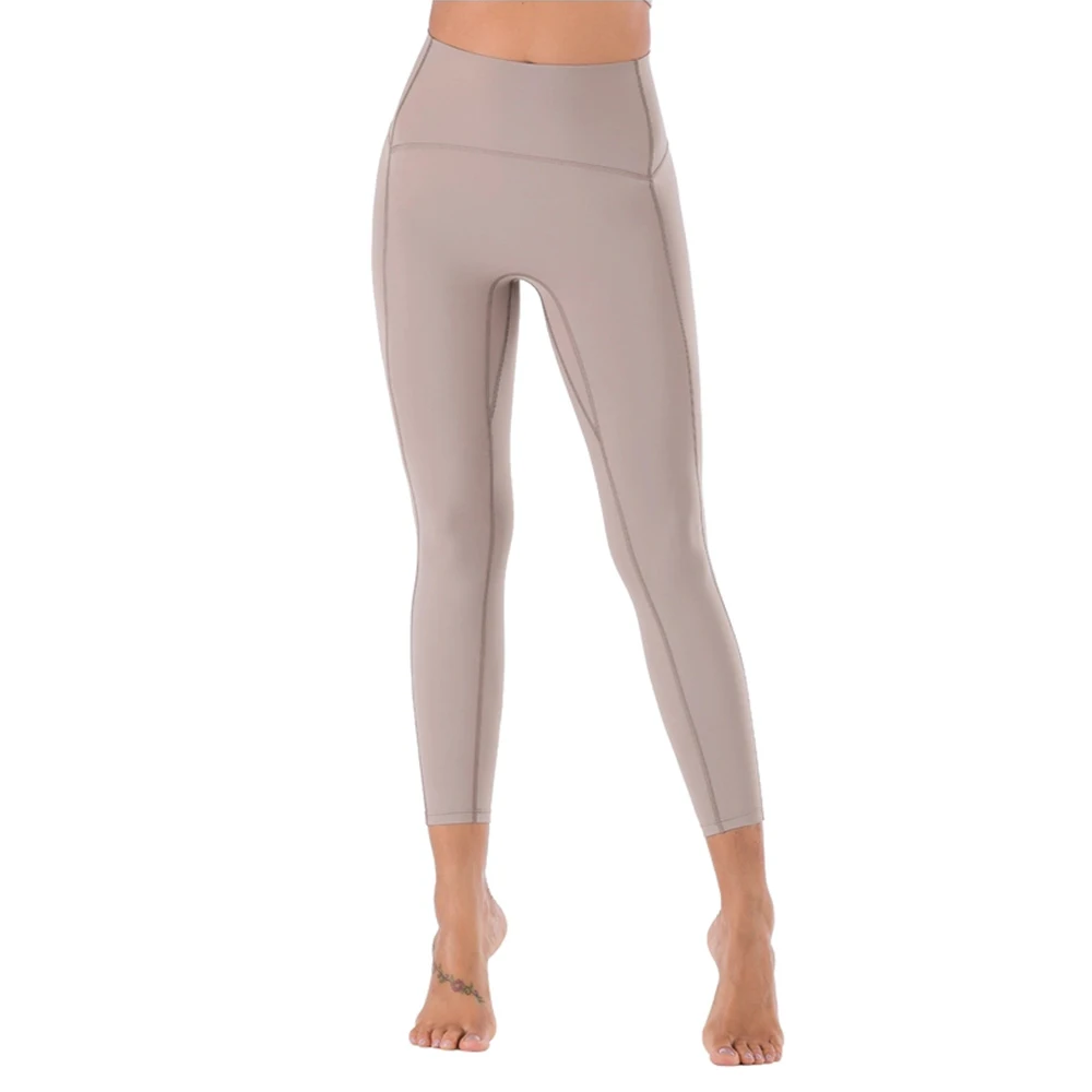 

Black Naked-Feels Woman Tights Leggings Anti-sweat Tights Fitness Skin Gym Leggings Femme High Waist Yoga training Clothes