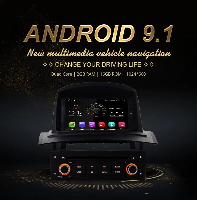 JDASTON Android 10 автомобильный мультимедийный плеер для RENAULT Megane Fluence 2002-2008 wifi gps навигация 1 Din автомагнитола Стерео DVD SD
