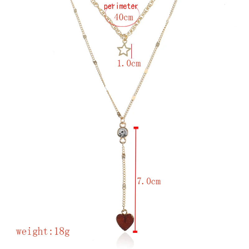 Minimalist Golden Heart Pendant Necklace for Women Models 2019 New Adjustable Luxury Jewelry Gift Party Wedding | Украшения и