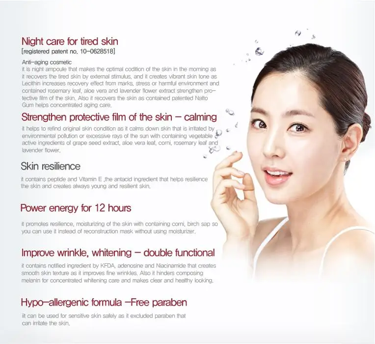 

MIZON Night Repair Seruming Ampoule 30ml Anti-Aging Facial Serum Face Essence Moisturizing Essence Skin care Korea Cosmetics