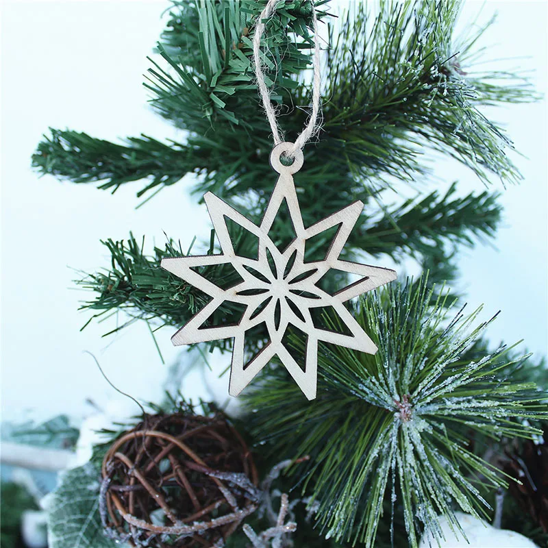 3 шт. полая елка украшения для дома деревянная подвеска рождественской елки