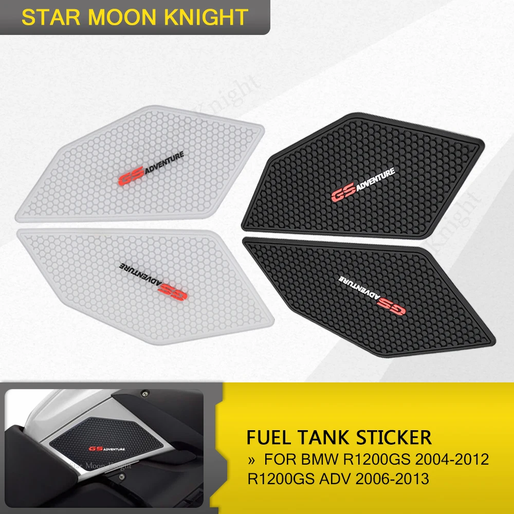 

R 1200 GS Motorcycle Non-slip Side Fuel Tank Stickers Waterproof Pad Rubber Sticker FOR BMW R1200GS ADV 2004-2013 2005 2008 2011
