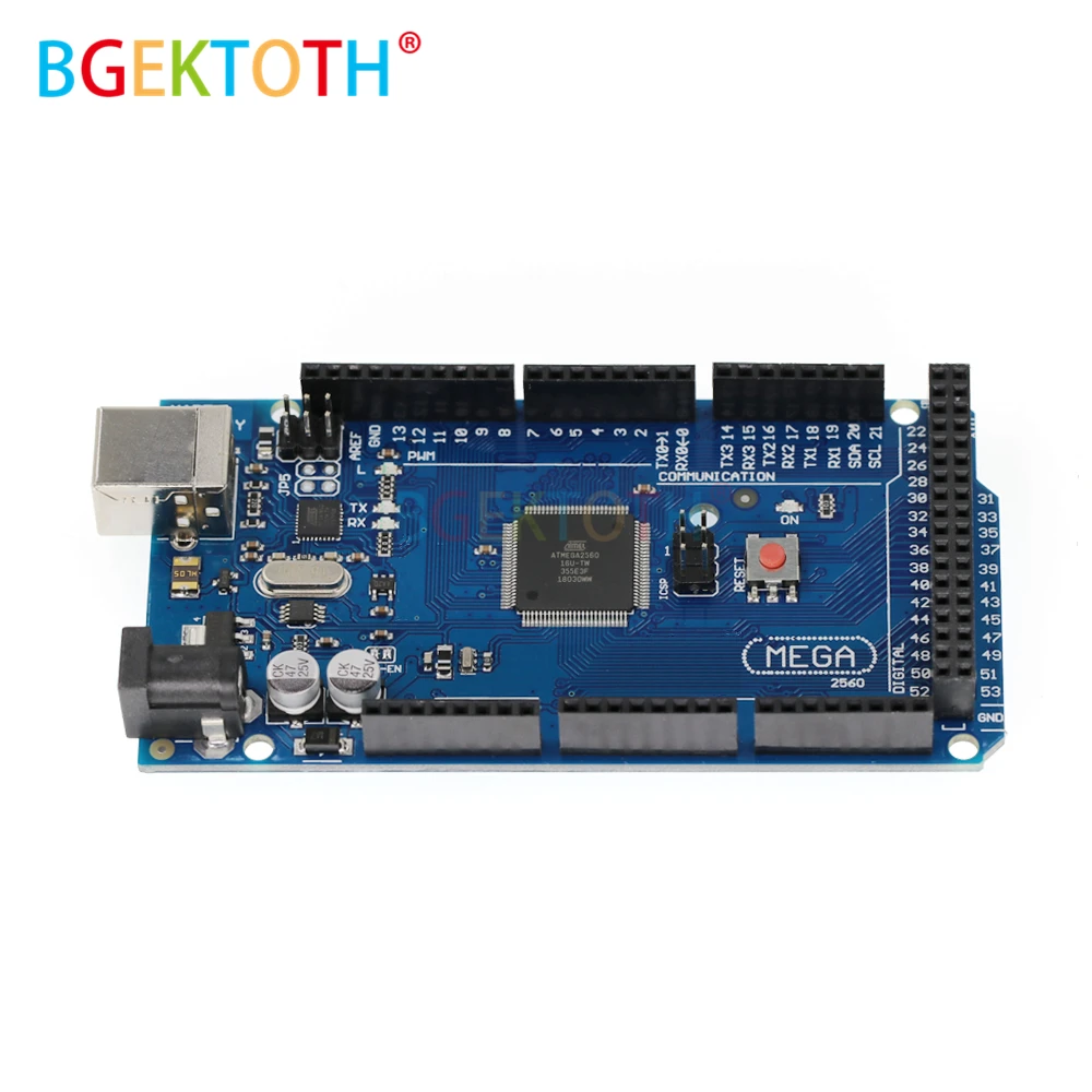 1pcs Mega 2560 R3 Mega2560 REV3 ATmega2560-16AU ATMEGA16U2-MU Board + USB Cable compatible | Инструменты