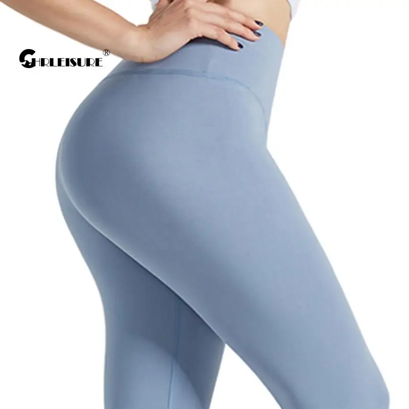 

Женские Штаны Для Йоги Chrleisure, спортивные Леггинсы с высокой талией, однотонные штаны пуш-ап для тренировок в тренажерном зале и фитнеса