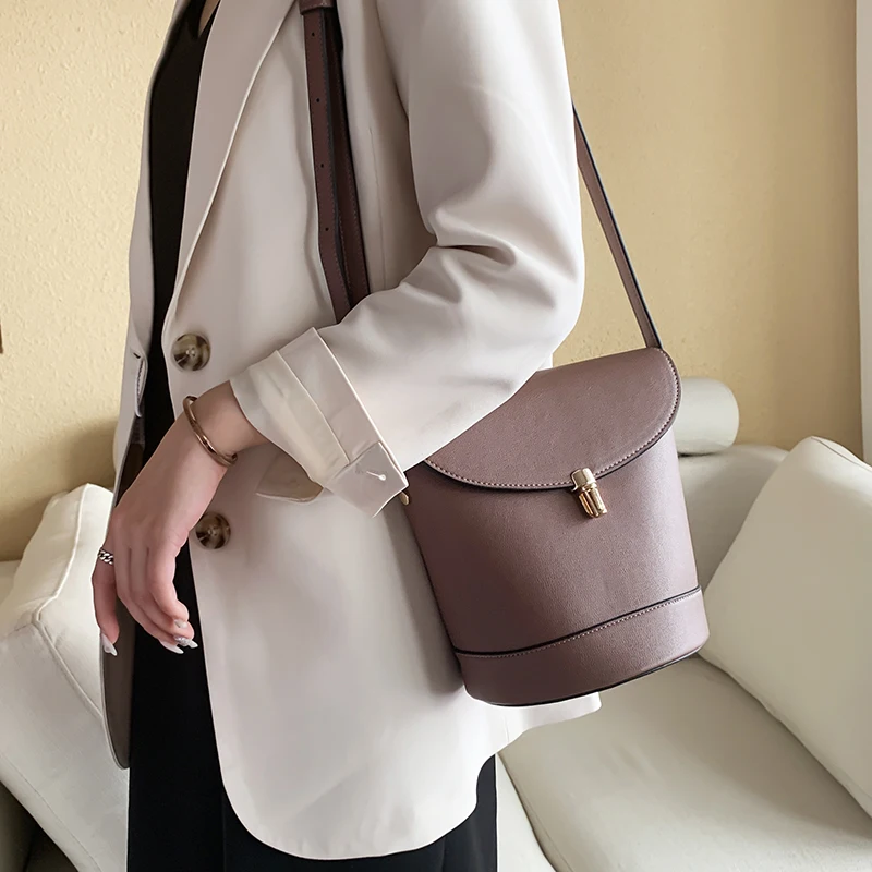 

Fashion Bags Mini Bucket Bags Women Leather Small Crossbody Shoulder Bags for Women Designer Handbag Cute Ladies Flap Bag