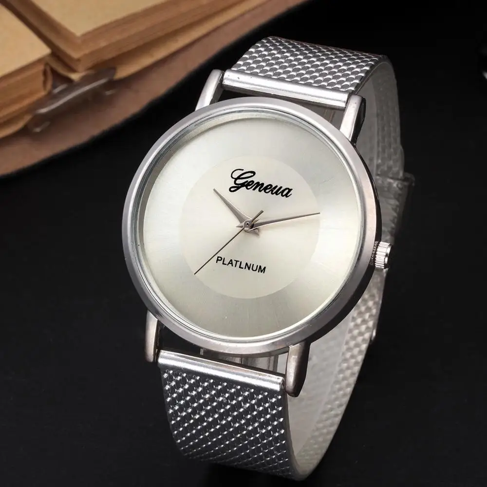 Красные деловые часы 2019 наручные для мужчин простой стиль сетчатый ремень