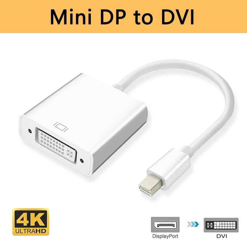 Переходник Mini DP Displayport DVI Кабель адаптер штырь гнездо 1080p| |