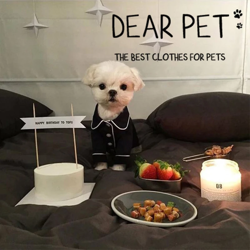 Уютная пижама для собак зимний комбинезон животных одежда маленьких средних