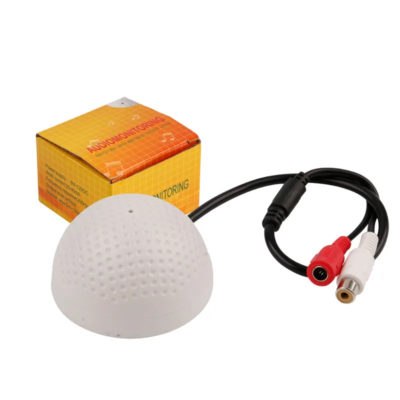 OWGYML CCTV Микрофон DC12V форма гольф Аудио звукосниматель устройство Высокая