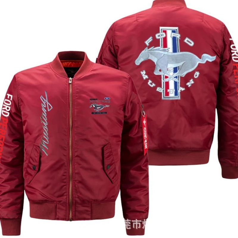

2021NEW Flight Flying Jacket Winter thicken Warm Zipper Men Jackets MUSTANG Men's Casual Coa