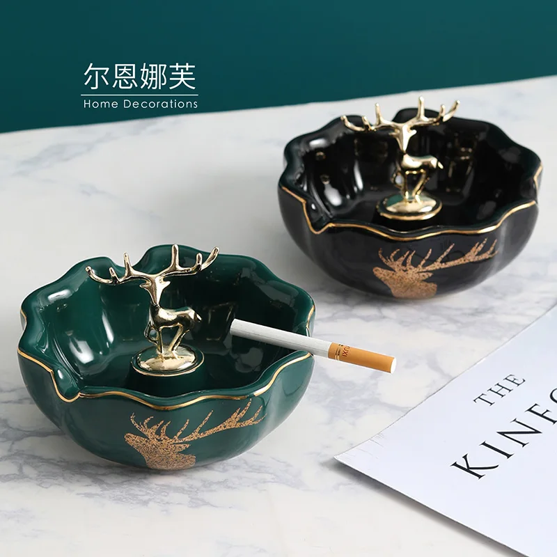 Новый год европейская пепельница в стиле Ретро креативный чехол керамическая