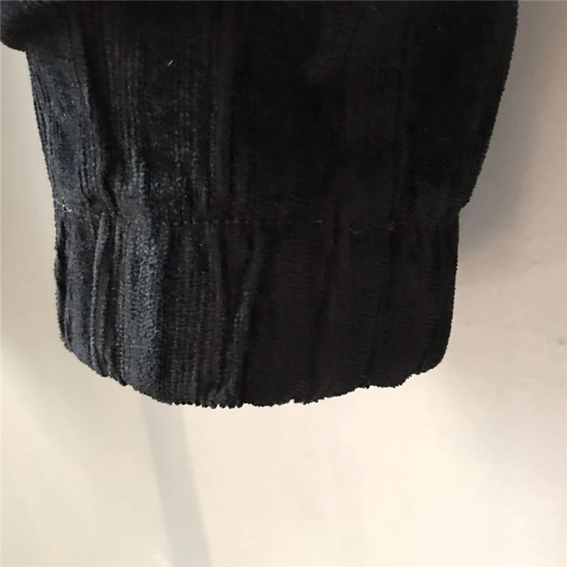 

New Autumn Winter Men Long Pencil Pants With Pockets Thick Corduroy Harem Pants Elastic Waist Drawstring Slim Trousers Casual