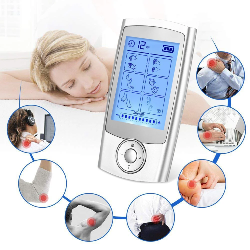 Электрический массажер для шеи 16 режимов инструмент снятия боли цифровой