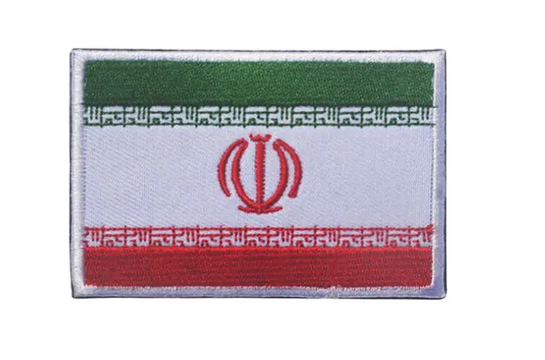 Вышитая Военная нарукавная нашивка с флагом Ирана тактические заплатки на