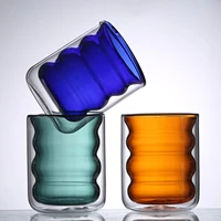 250ml creative glass cup can shape tea juice milk coffee mug wine glass drink cup high borosilicate glass durable drinkware