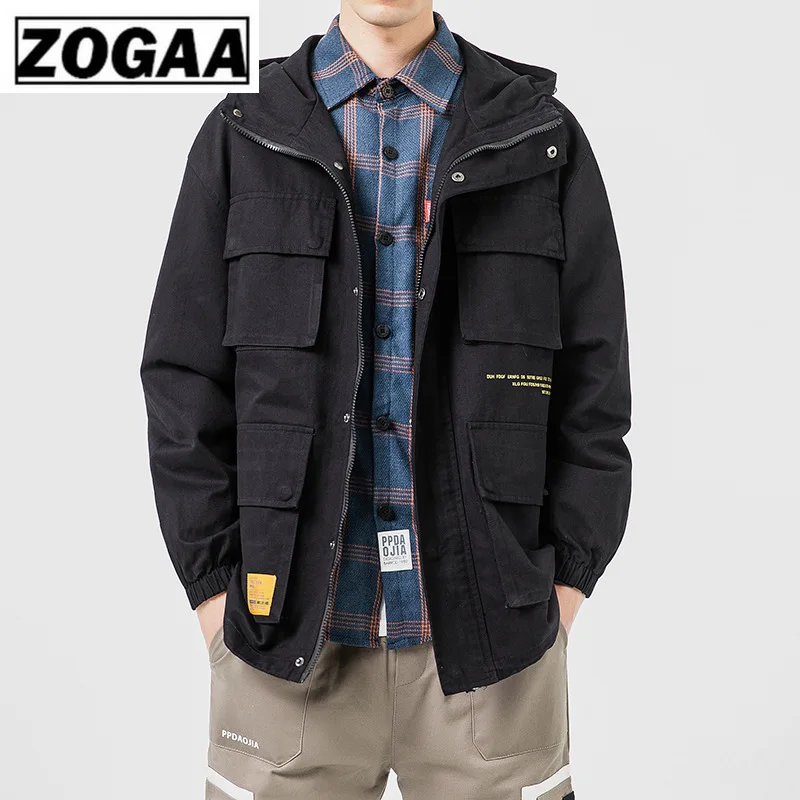 Zogaa/Новинка 2019 года сезон весна-осень мужские куртки в японском стиле большой