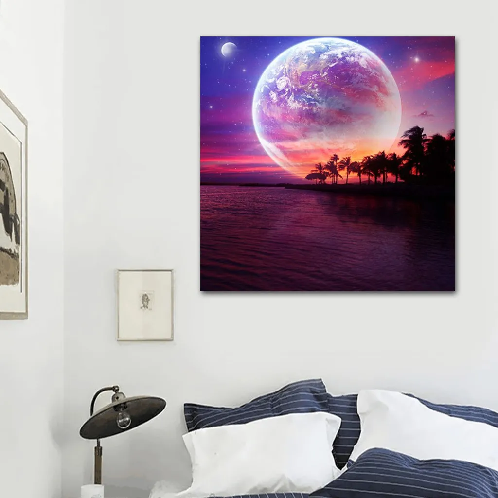 Алмазная вышивка сделай сам пейзаж луна особой формы алмазная живопись 5d Набор