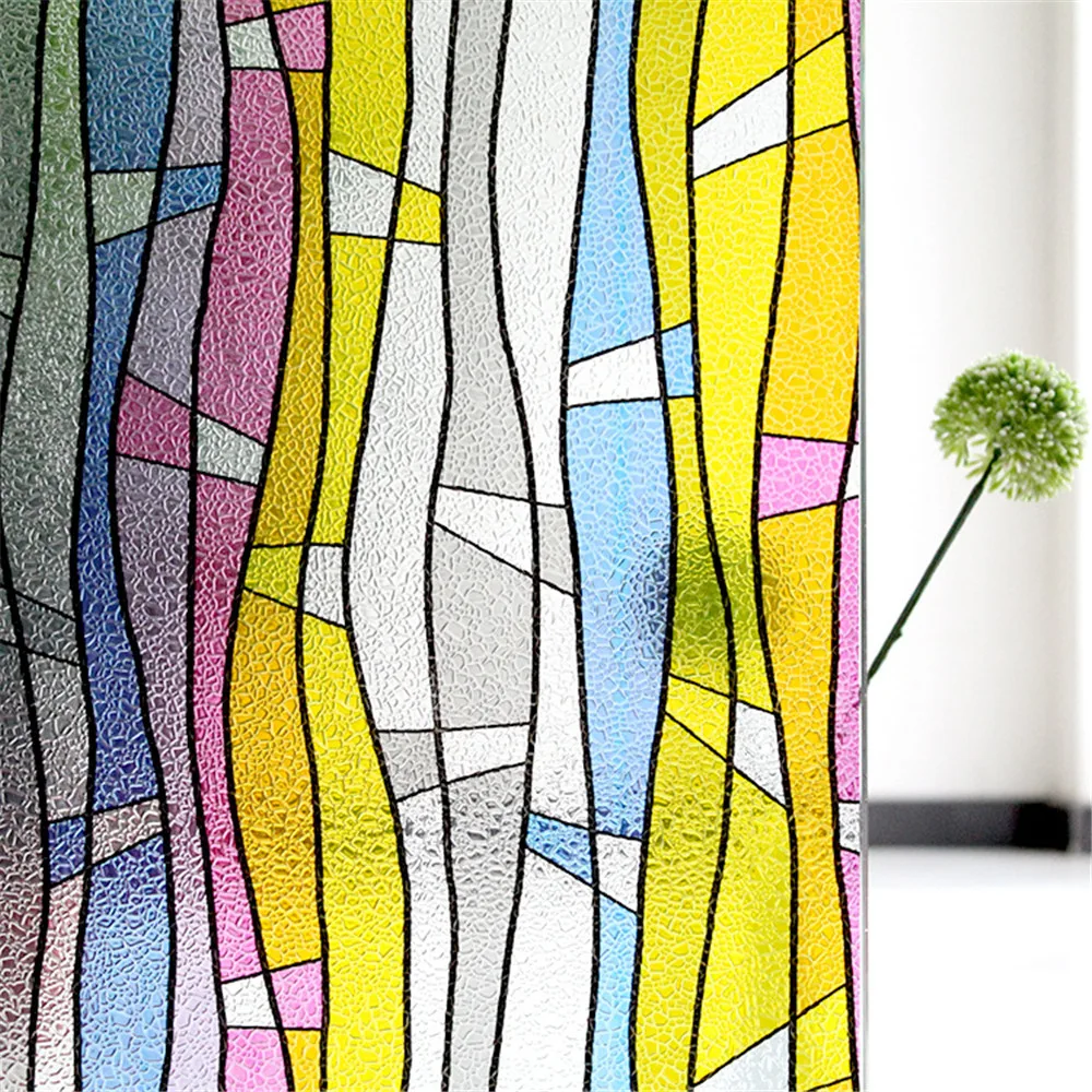 LUCKYYJ антистатическая самоклеящаяся виниловая пленка на окна наклейки для