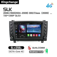 kingchange 8core android 11 car radio gps navigation for benz slk 200kslk 350slk300slk 280 stereo multimedia carplay