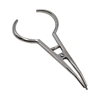 1 pcs stainless steel dental orthodontic elastic ligature ties tweezers separators circle placement pliers dentist surgical tool