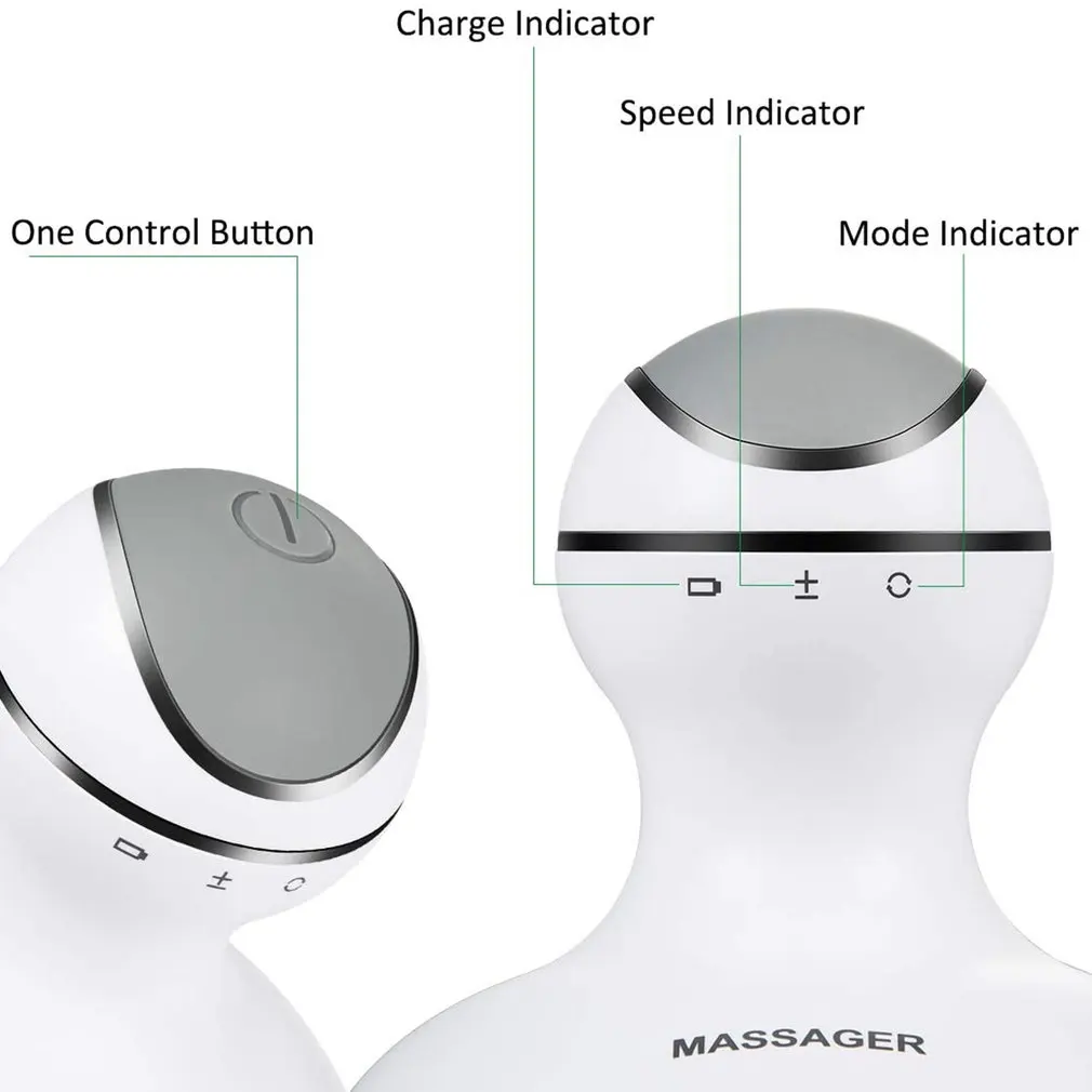 

Electric Scalp Massager With 4 Massage Heads Portable Head Scratcher With Kneading Nodes Gifts Stress Release