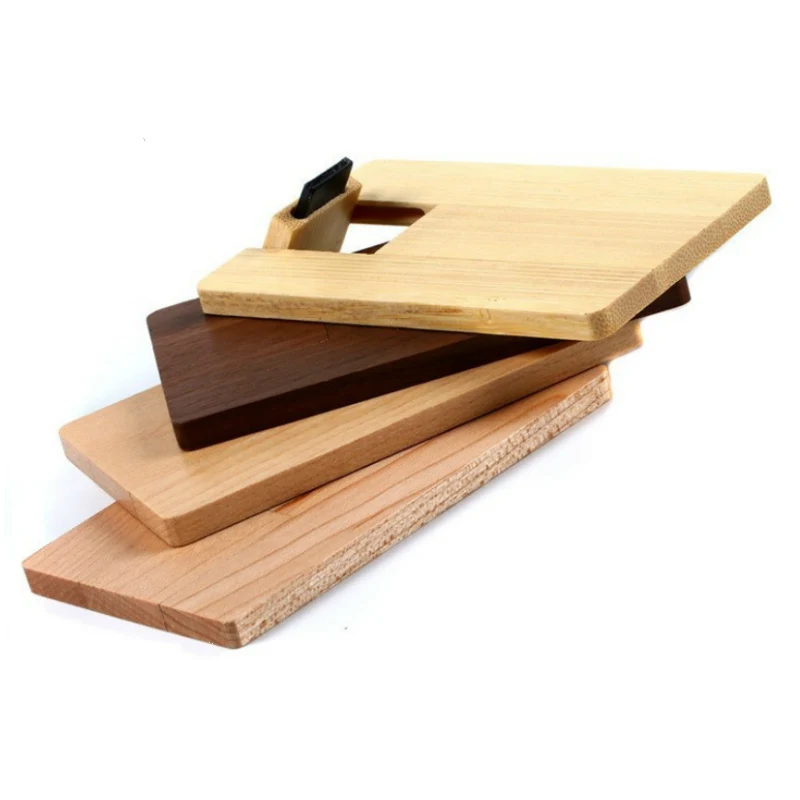 

10pcs/lot (custom LOGO) Wood Card usb Flash Drive pendrive 4gb 8gb 16gb 32gb Pen Drive 64gb memory stick usb creative gift