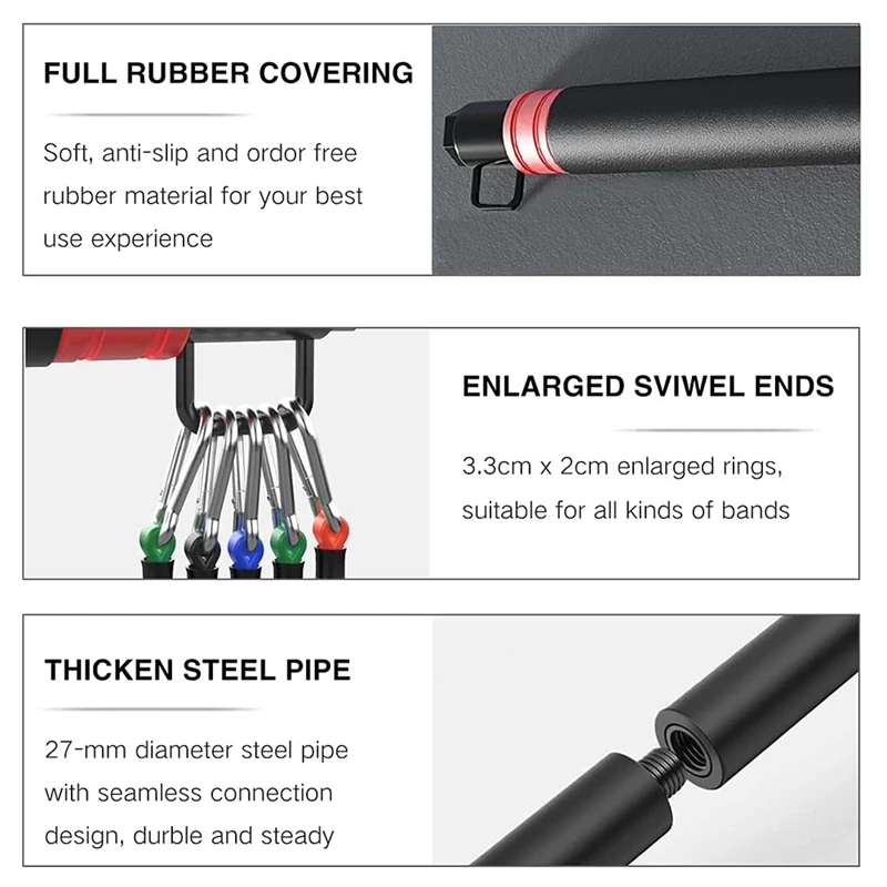 Полоса сопротивления-40 дюймов съемный тренировочный стержень для всех