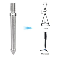 new 8cm12cm stainless steel spike mount for tripod monopod with 38 inch screw thread camera accessories