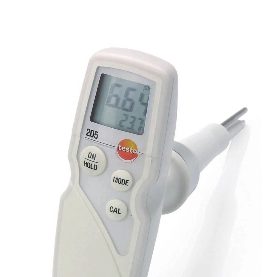 

testo 205 pH/temperature measuring instrument for semi-solid media Order-Nr. 0563 2051