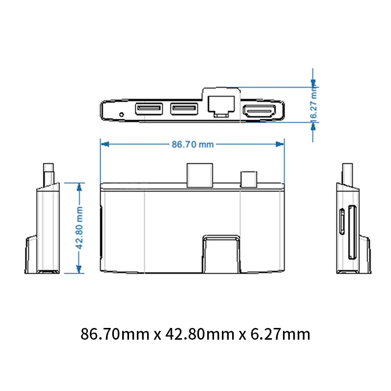 ISky для Microsoft Surface usb хаб Pro5 Pro6 Hub Порт репликатор USB3.0 HDMI LAN Ethernet SD TF Pro 34567|USB-хабы| |