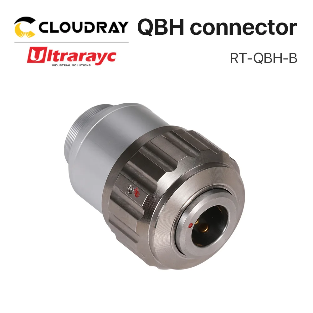 Ultrarayc QBH-B Connector For Raytools Handheld Welding Head 0-6KW Raycus Laser Dia51mm Height 72mm enlarge