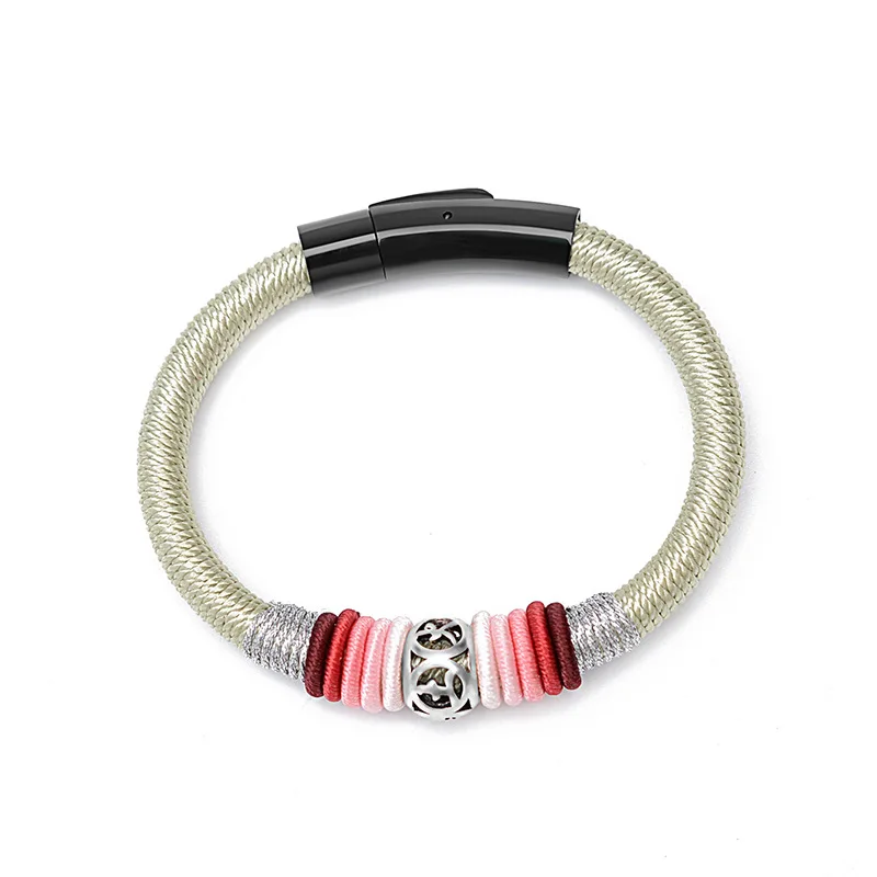 Модный Новый плетеный браслет с пятью элементами дерева воды огня земли Мужская