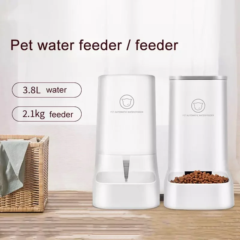 

Artifact Pet Cat Drinking Fountain Food Dispenser Water Feeder Device For Small Cats Dogs Bowl Pets Basin