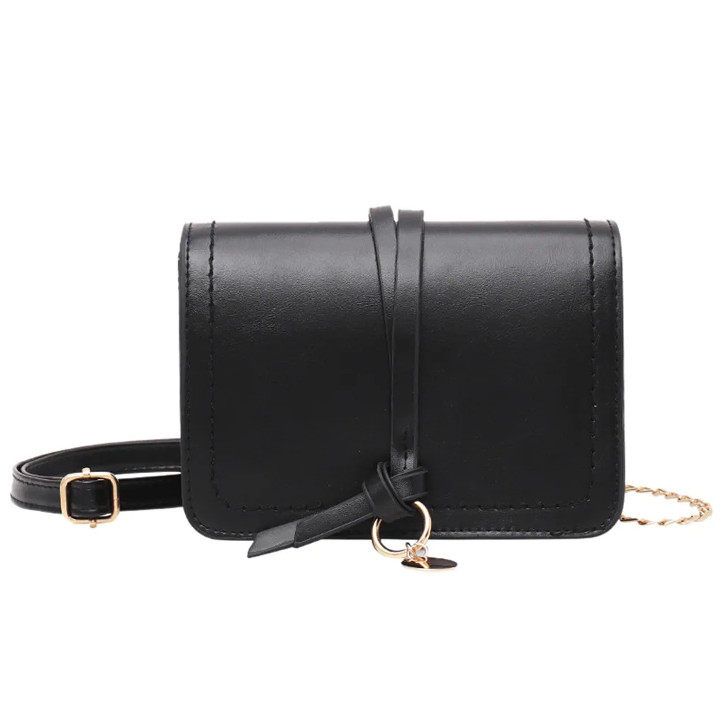 Женская Роскошная сумка-мессенджер из натуральной кожи 2019 однотонная кожаная