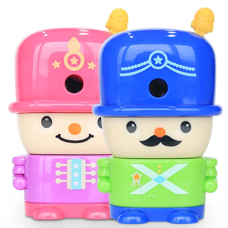 Канцелярская точилка для карандашей 1 шт. с мультяшным солдатом s детей