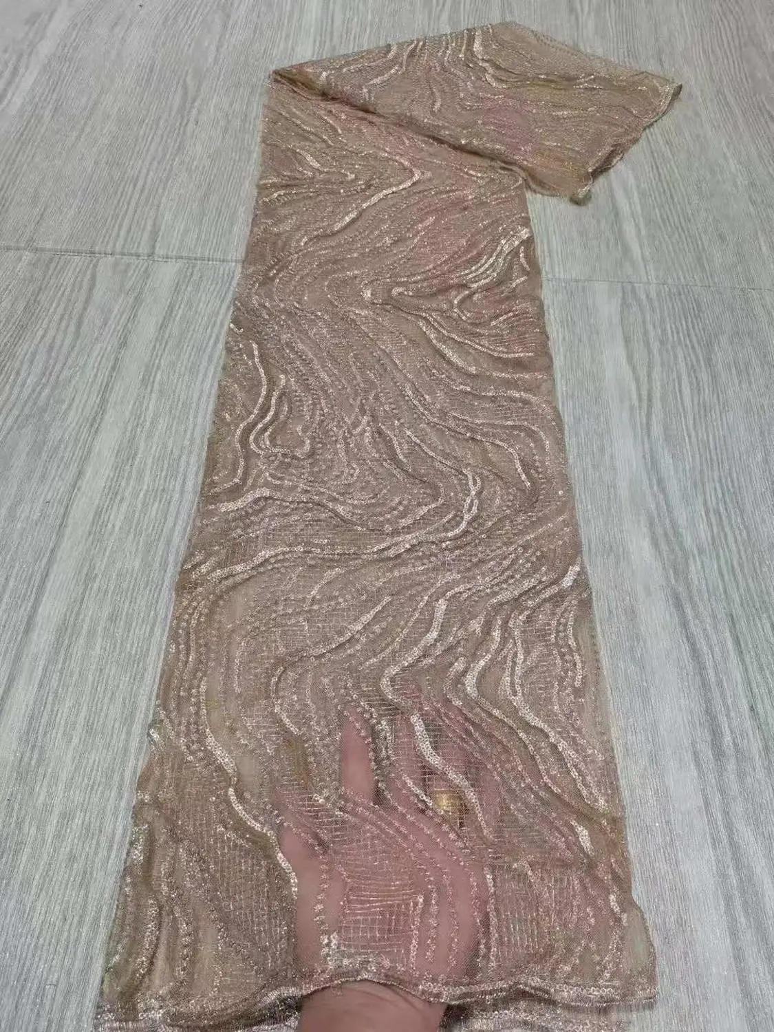 Кружевная ткань, африканская, нигерийская, с блестками, французская сетка, кружевная ткань для шитья женского вечернего платья, юбки для веч...