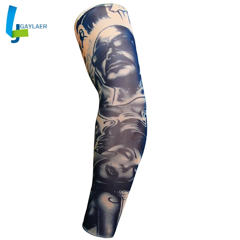 

1PC Motorcycle Sleeves 3D Tattoo Printed Armwarmer UV Protection MTB Bike Bicycle Sleeve Arm Protection Ridding Arm Sleeves