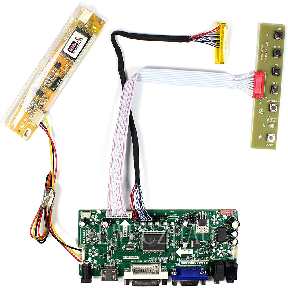 Новый комплект платы управления M.NT68676 для LP156WH1 TLB1 (TL)(B1) HDMI + DVI VGA LCD светодиодный