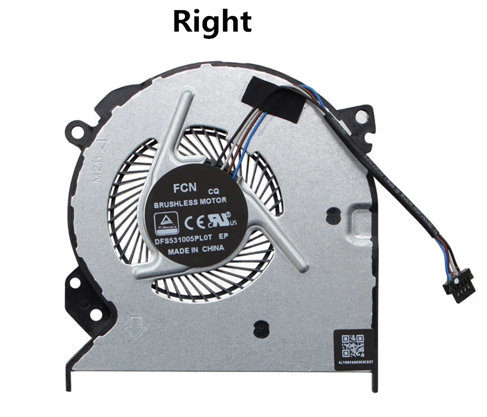 Laptop CPU/GPU cooling Fan for Xiaomi 15.6 Ruby TM1802-AA AC AD TM1709 MX110 0FL250000H 0FL230000H NC75B00-18C03 NS65B02-18C02 | Компьютеры