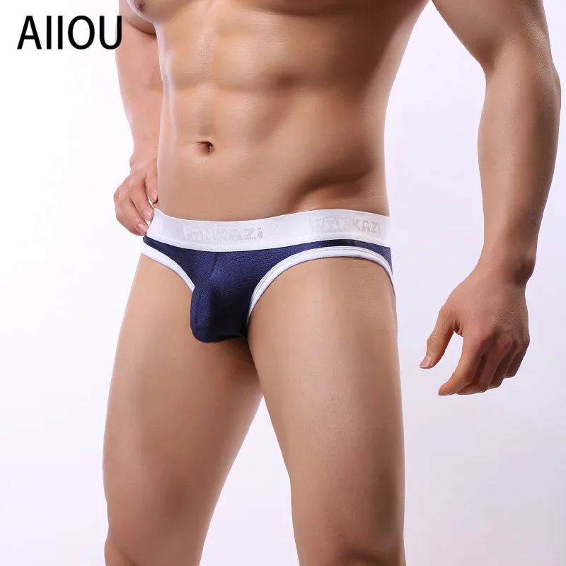 Мужские трусы-брифы AIIOU желтые дышащие трусы в японском стиле повседневное