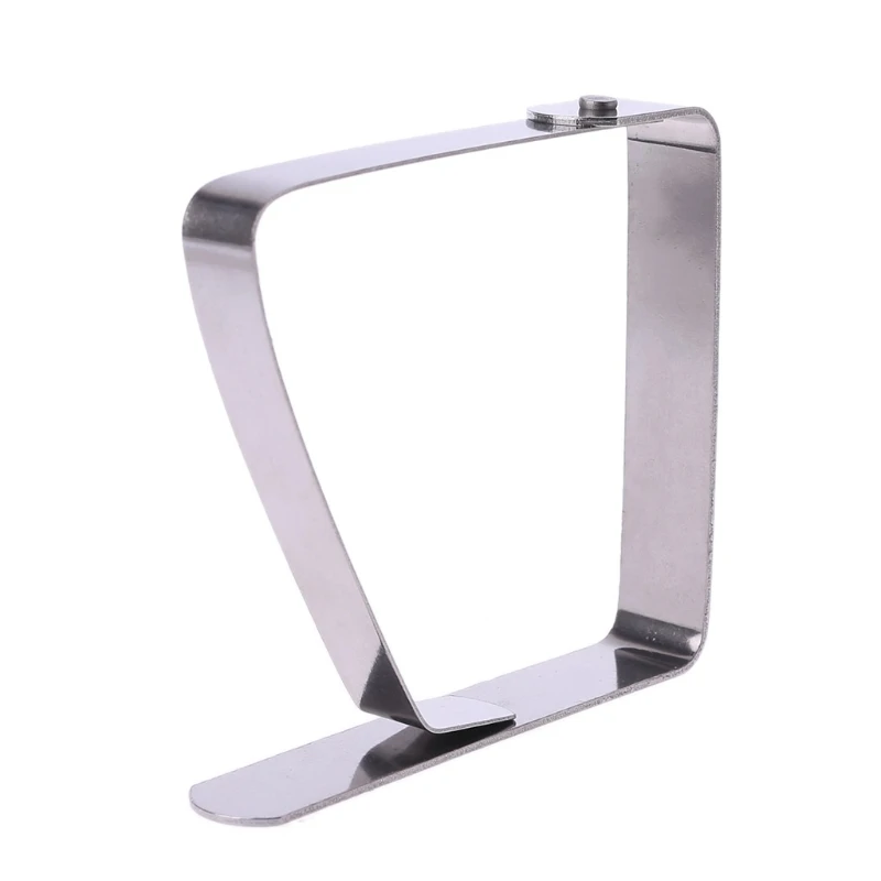 

4pcs Stainless Steel Table Cloth Cover Clip Clamp Holder Supply For Picnic Party