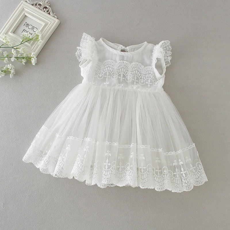 Baby Christening Dresses for Girls Birthday Party Wedding Infant Clothing Bebes Summer LZ433 | Детская одежда и обувь